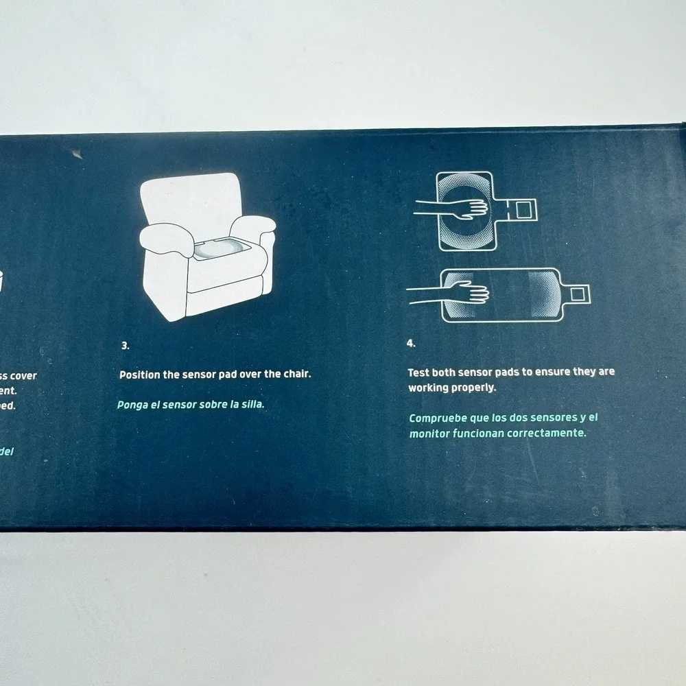 Lunderg Bed Alarm System Wireless Caregiver Alert Chair Pad Fall Prevention